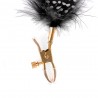 DELUXE FEATHER CLAMPS FETISH FANTASY GOLD