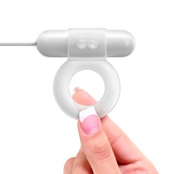 ANILLO PARA EL PENE CON BALA VIBRATORIA USB iSEX