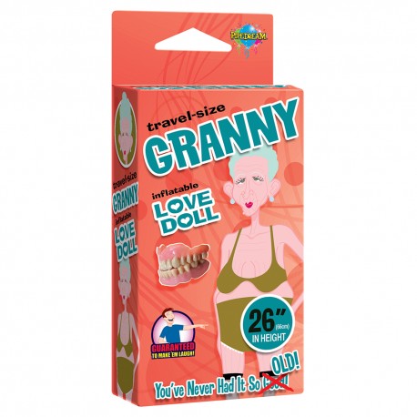 TRAVEL SIZE GRANNY INFLATABLE DOLL