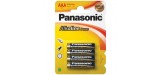 4 PILHAS AAA ALCALINAS PANASONIC
