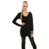 LONG PULLOVER BLACK VALENTINA