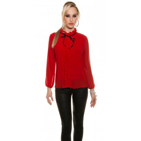 BLUSA VERMELHA BRUNA