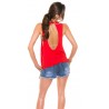 TOP SEXY RED ALINE