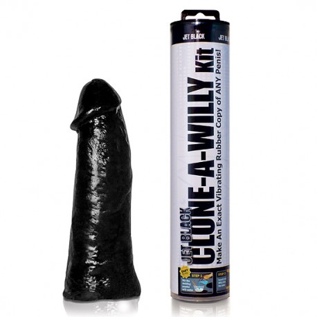 KIT REPLIQUE PENIS CLONE A WILLY KIT JET BLACK