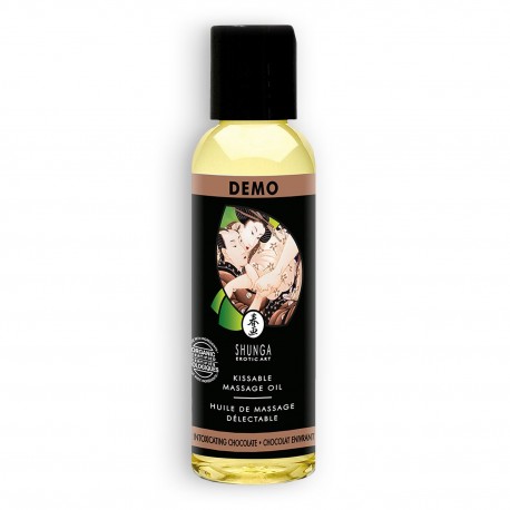 &Oacute;LEO DE MASSAGEM BEIJ&Aacute;VEL SHUNGA ORGANICA CHOCOLATE 60ML