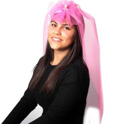 VÉU DE NOIVA ROSA