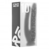 REALROCK 10&rdquo; REALISTIC DOUBLE COCK CLEAR