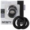 2 ANILLOS PARA EL PENE INFINITY THIN L & XL COCKRING NEGRO