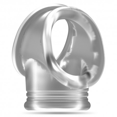 SONO N&ordm;48 COCK WITH TESTICLE STRAP CLEAR