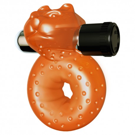 ANEL PARA O P&Eacute;NIS COM VIBRA&Ccedil;&Atilde;O SEX PLEASE! MOROZKO LARANJA