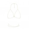 THE MAGNIFIQUE COLLECTION BODY CHAIN BRA BIJOUX INDISCRETS GOLDEN