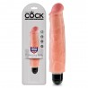 KING COCK VIBRATING STIFFY 7&rdquo; REALISTIC VIBRATOR WHITE