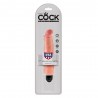 KING COCK VIBRATING STIFFY 7&rdquo; REALISTIC VIBRATOR WHITE
