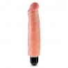 KING COCK VIBRATING STIFFY 7&rdquo; REALISTIC VIBRATOR WHITE