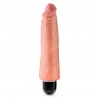 KING COCK VIBRATING STIFFY 8&rdquo; REALISTIC VIBRATOR WHITE