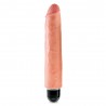 VIBRADOR REALISTA KING COCK VIBRATING STIFFY 10&rdquo; BLANCO