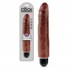 VIBRADOR REALISTA KING COCK VIBRATING STIFFY 10&rdquo; MULATO
