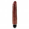 KING COCK VIBRATING STIFFY 10&rdquo; REALISTIC VIBRATOR MULATTO