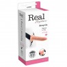 STRAP-ON OCO COM VIBRA&Ccedil;&Atilde;O REAL RAPTURE AIR FEELING 8" BRANCO