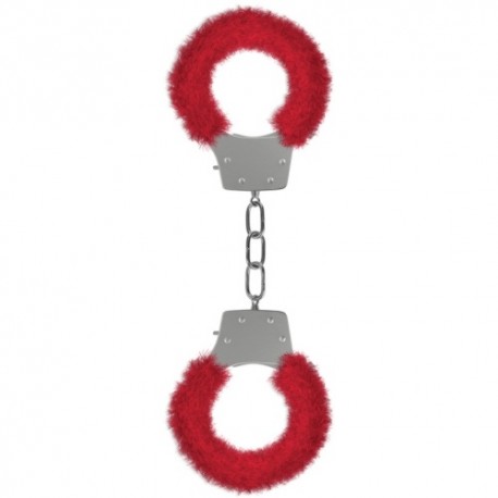 PLEASURE FURRY HANDCUFFS RED PLEASURE FURRY HANDCUFFS RED