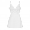 OBSESSIVE 810-BAB BABYDOLL AND THONG WHITE