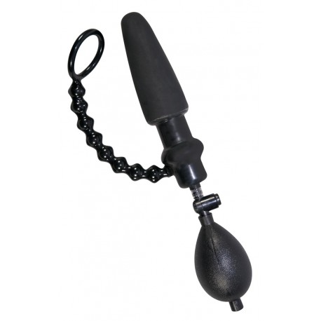 COCKRING WITH INFLATABLE ANAL PLUG DOUBLE DEVOTION