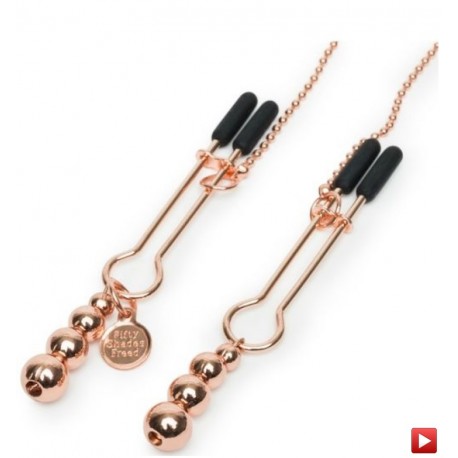 CONJUNTO PIN&Ccedil;AS MAMILOS & CLITORIS ALL SENSATION NIPPLE AND CLITORAL CHAIN