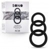 CONJUNTO DE AN&Eacute;IS PARA O P&Eacute;NIS SONO N&ordm;25 COCKRING SET PRETO