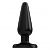 PLUG & PLAY 3&rdquo; RUBBER BUTT PLUG BLACK
