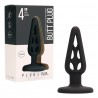 PLUG ANAL EM SILICONE PLUG & PLAY 4&rdquo; PRETO