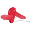BAD KITTY VIBRATING DOUBLE STRAP-ON