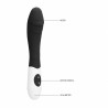 GC RIBBED SILICONE VIBRATOR BLACK