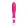 GC RIBBED SILICONE VIBRATOR PINK