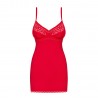 OBSESSIVE JOLIEROSE CHEMISE AND THONG RED