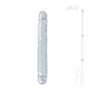 DILDO DUPLO JR. DOUBLE DONG 12'' TRANSPARENTE