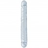 DILDO DUPLO JR. DOUBLE DONG 12'' TRANSPARENTE