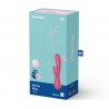 VIBRADOR MONO FLEX COM APP E BLUETOOTH SATISFYER VERMELHO
