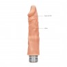 REALISTIC VIBRATING DILDO 8" REALROCK FLESH
