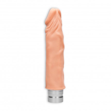 VIBRADOR REAL&Iacute;STICO 8" REALROCK BLANCO