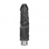 REALISTIC VIBRATING DILDO 8" REALROCK BLACK