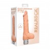 VIBRADOR REAL&Iacute;STICO 7" CON TEST&Iacute;CULOS REALROCK BLANCO