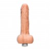 VIBRADOR REAL&Iacute;STICO 10" COM TEST&Iacute;CULOS REALROCK BRANCO