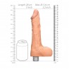 VIBRADOR REAL&Iacute;STICO 10" COM TEST&Iacute;CULOS REALROCK BRANCO