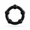 ENSEMBLE D&rsquo;ANNEAUX DE P&Eacute;NIS TRIPLE BEAD NOIRS CRUSHIOUS