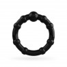 ENSEMBLE D&rsquo;ANNEAUX DE P&Eacute;NIS TRIPLE BEAD NOIRS CRUSHIOUS