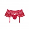 OBSESSIVE 853-GAR GARTERBELT AND THONG RED