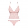 OBSESSIVE DELICANTA TOP SET PINK