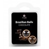KISSABLE LUBRICANT BALLS CHOCOLATE FLAVOUR 2 X 4GR