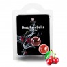 KISSABLE LUBRICANT BALLS CHERRY FLAVOUR 2 X 4GR