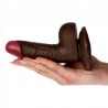 DILDO REAL&Iacute;STICO REAL RAPTURE WATER SENSATIONS 5'' NEGRO